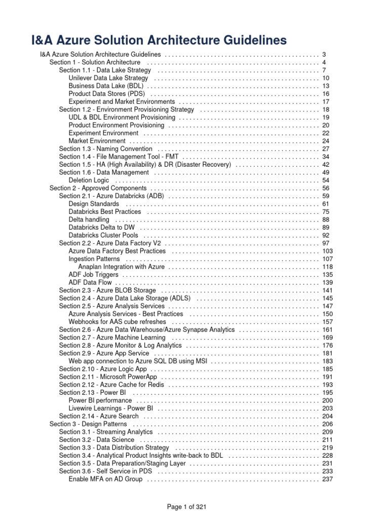 I&A Tech Solution Architecture Guidelines | PDF | Analytics | Computer File
