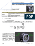 Ecoconception de La Plaque de Poussee D'embrayage de Moto V1