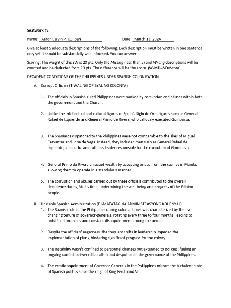 Sw 2 2023 24 quilban aaron calvin p pdf philippines new spain