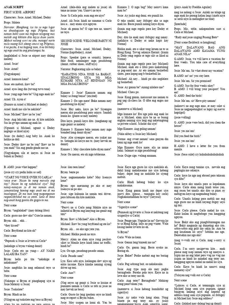 Anak Script | PDF