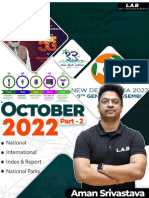 October Month Current Affairs India