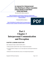 Interpersonal Communication Relating To Others Canadian 7Th Edition Beebe Solutions Manual Full Chapter PDF