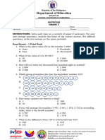 Grade 3 - MathCom - Questions