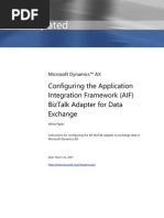 AXAPTA 4.0 ConfigureAIFBizTalkAdapterForDataExchange