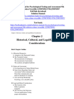 Solution Manual For Psychological Testing and Assessment 9Th Edition Cohen Swerdlik 1259870502 9781259870507 Full Chapter PDF