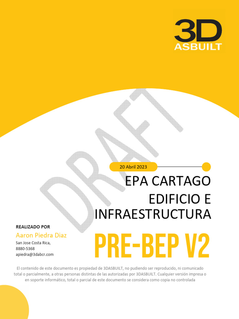Pre-BEP-EPA CartagoV03 | PDF | Autodesk Revit | Diseño