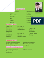 Curriculum Vitae: Datos Personales