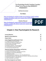 Solution Manual For Psychology Fourth Canadian Canadian 4Th Edition Wade Tavris Saucier Elias 0205029272 9780205029273 Full Chapter PDF
