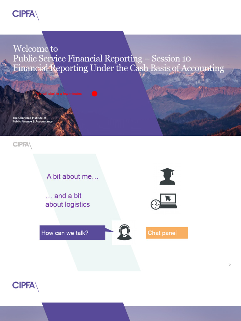 CIPFA PPT Template NEW IPFM PSFR Session 10 | PDF | Cash | Financial ...