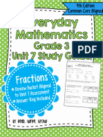 Everyday Math Grade 3 Unit 7 Study Guide PAPER