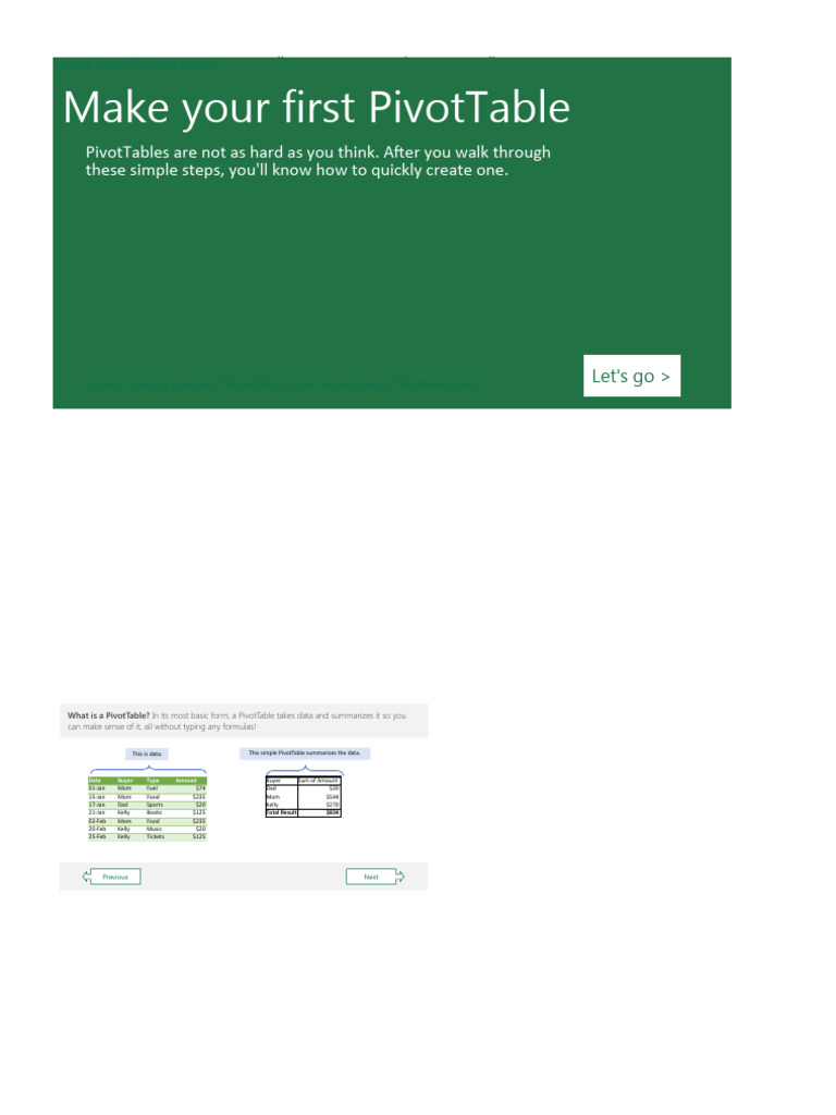 PivotTable Tutorial1 | PDF | Information Technology | Information ...