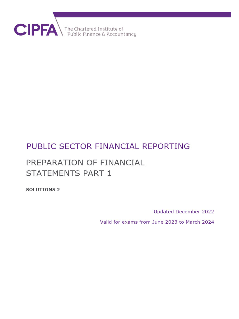 IPFMPSFR - Solutions 2 2023 Final - AA | PDF | Expense | Balance Sheet