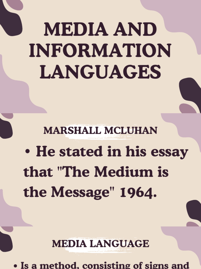 Media and Information Languages 6 | PDF | Information | Mass Media