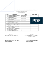 Daftar Hadir Peninjauan Visi Misi