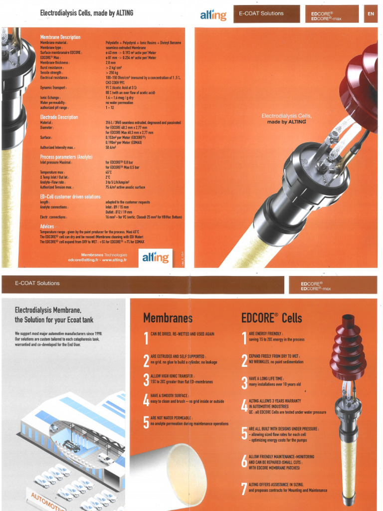 ED Anode Cell Data Sheet | PDF