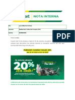 Redencion Vales de Compra Campaã - A Del 20%