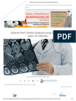 Sejarah Hari Stroke Sedunia Yang Diperingati Pada 29 Oktober