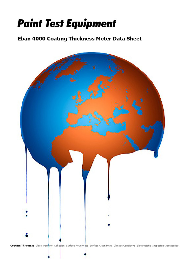Eban 4000 Coating Thickness Meter PDF | PDF | Calibration | Coating