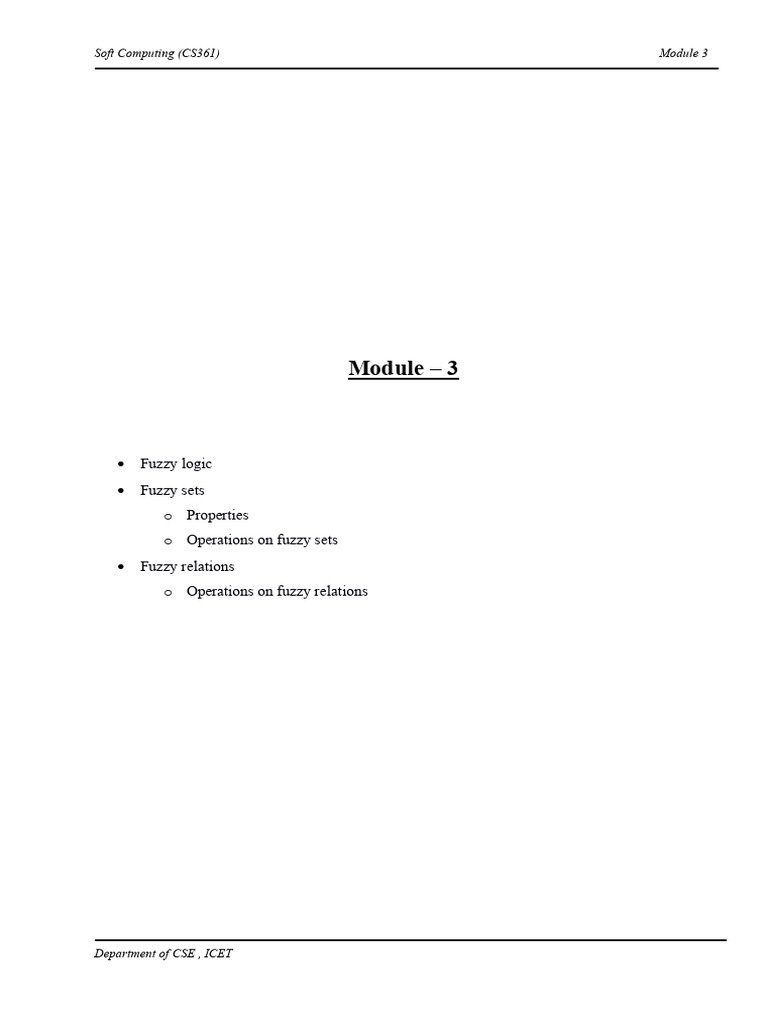 Fuzzy Logic and Sets in Soft Computing | PDF | Fuzzy Logic | Logic
