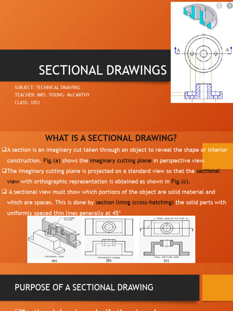 Sectional Drawings | PDF | Drawing | Euclidean Geometry