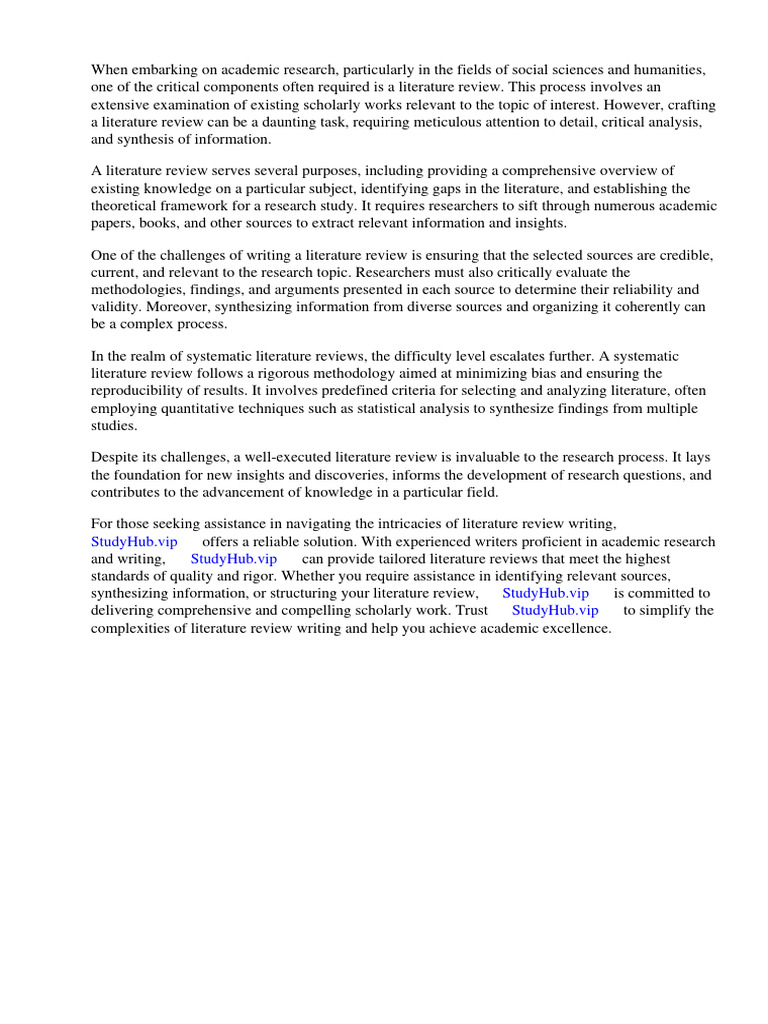 Is A Systematic Literature Review Qualitative or Quantitative | PDF ...
