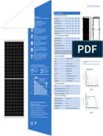 Solar Panel 550W Technical Specifications