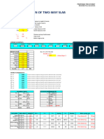 Two Way Slab Design 4.6x3.5 (VErsion02)