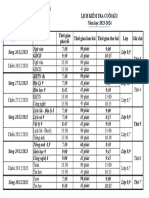 Lịch Kiểm Tra Học Kì I 2023-2024