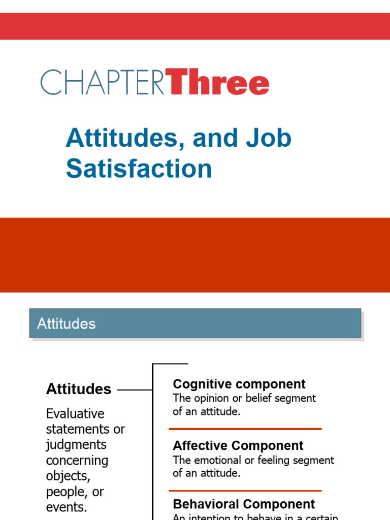 CHAPTER 3 Attitudes and Job Satisfaction 12102023 031311pm | PDF ...