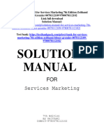 Solution Manual For Services Marketing 7Th Edition Zeithaml Bitner Gremler 0078112109 978007811210 Full Chapter PDF