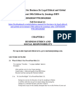 Solution Manual For Business Its Legal Ethical and Global Environment 10Th Edition by Jennings Isbn 1285428269 9781285428260 Full Chapter PDF
