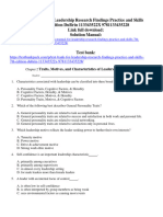Test Bank For Leadership Research Findings Practice and Skills 7Th Edition Dubrin 113343522X 9781133435228 Full Chapter PDF