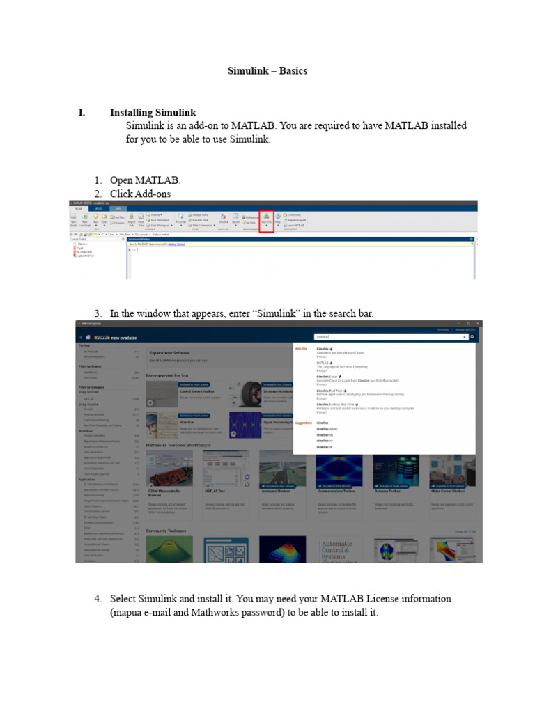 Simulink - Basics | PDF | Matlab | Function (Mathematics)