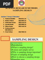 Sampling Design - Group Three