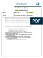 886 - MYP4 Chemistry Mid 2023 Term 2 - For Practice