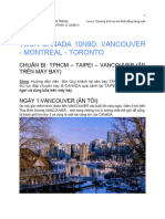 Tour Canada 10n9d - Vancouver - Montreal - Toronto VT