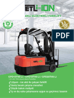 CPD Serisi Lityum Akülü 3 Teker Forklift