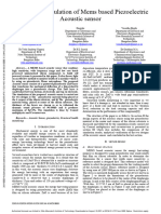 Design and Simulation of Mems Based Piezoelectric Acoustic Sensor