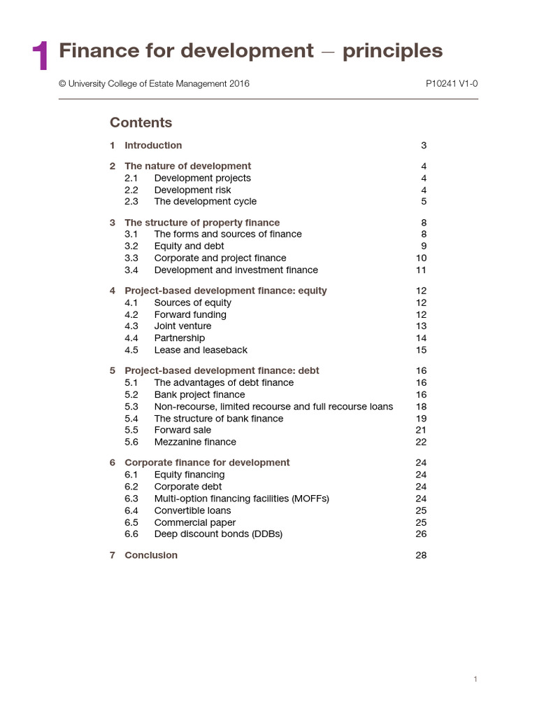 Development Finance Essentials | PDF | Loans | Interest