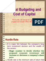 Capital Budgeting and Cost of Capital: Higher For Riskier Projects Financing Mix