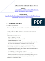Solution Manual For Calculus 8Th Edition by Stewart Isbn 1285740629 97812857406 Full Chapter PDF