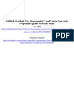 Solution Manual For C Programming From Problem Analysis To Program Design 8Th Edition by Malik Isbn 9781337102087 Full Chapter PDF