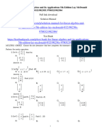 Test Bank For Linear Algebra and Its Applications 5Th Edition Lay Mcdonald 032198238X 9780321982384 Full Chapter PDF