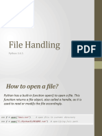 File Handling