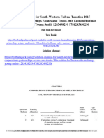 Solution Manual For South Western Federal Taxation 2015 Corporations Partnerships Estates and Trusts 38Th Edition Hoffman Raabe Maloney Young Smith 1285438299 9781285438290 Full Chapter PDF