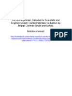 Full Link Download Calculus For Scientists and Engineers Early Transcendentals 1st Edition by Briggs Cochran Gillett and Schulz Solution Manual