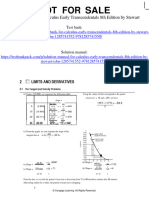 Solution Manual For Calculus Early Transcendentals 8Th Edition by Stewart Isbn 1285741552 9781285741550 Full Chapter PDF