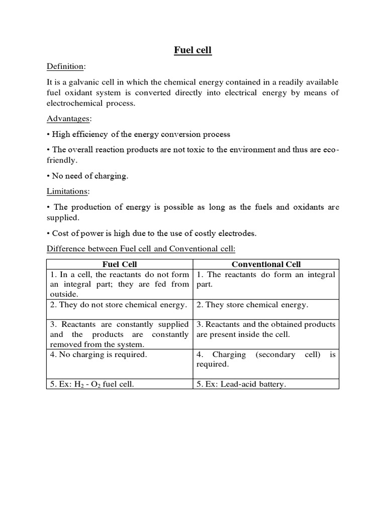 Fuel Cell | PDF | Fuel Cell | Electrode
