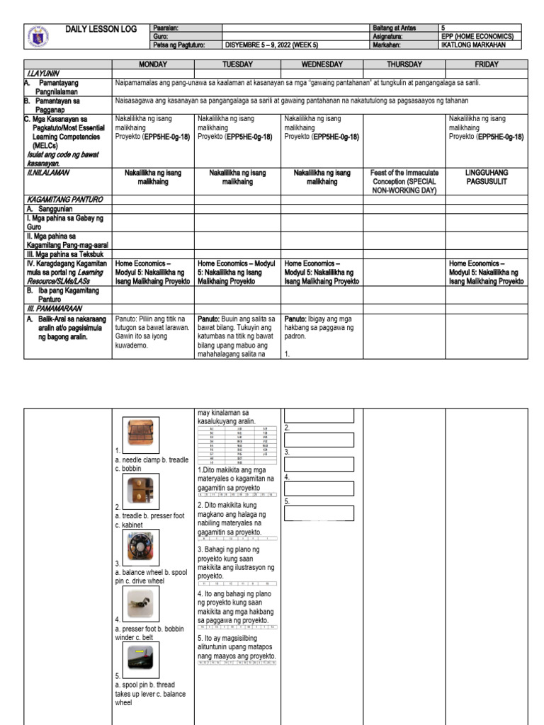 DLL G5 Epphe Q3 W5 | PDF