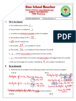 Indian School Bousher: I. Fill in The Blanks